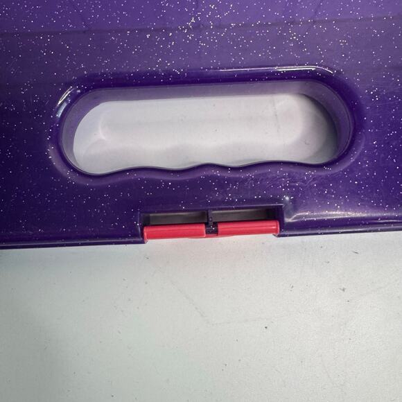 Lisa Frank Vintage Plastic Clipboard with Paper Holder Rainbow Kitten Purple - Picture 3 of 11